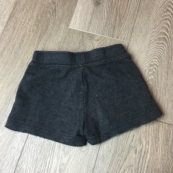 Butter Super Soft Girls Logo Fleece Elastic Waist Black Sweat Shorts Size 4 - Picture 2 of 4